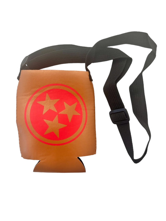 Leather Tri-Star Koozie  **CLOSEOUT Price**