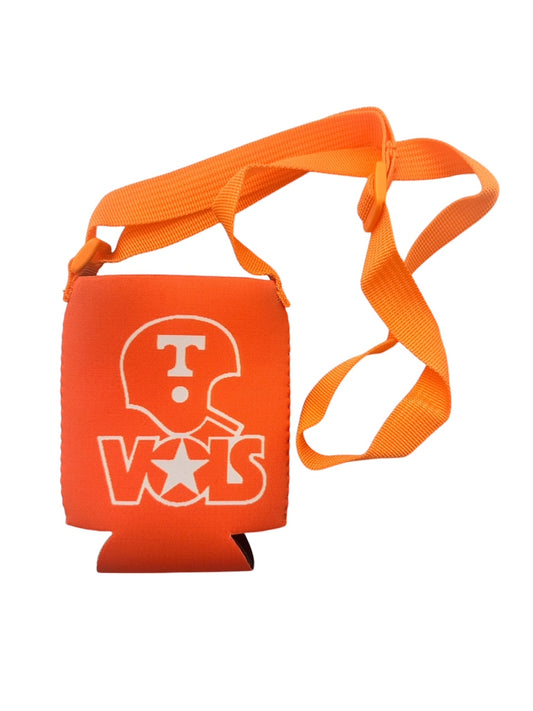 Orange Helmet Logo Neck Koozie